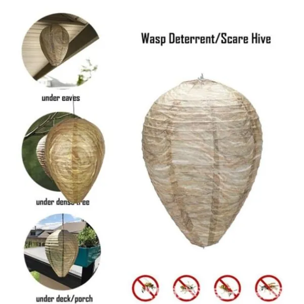 Sale Getingbo-fälla effektiv avskräckande bi-geting giftfri hängande pappersbo mörkgrön - Mörkgrön