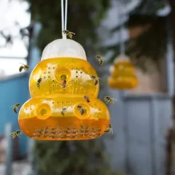 Hot Getingfälla / Hängande getingfälla (2-pack) Orange Piège - Naturlig och ekologisk getinglösning