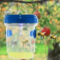 Online Getingfälla Utomhus Hängande Soldriven Getingfälla Vattentät A Silver