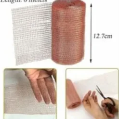 Outlet Het rea Glad-Kopparnät, högkvalitativt gnagarsäkert kopparnät, stickat kopparnät för skadedjursbekämpning i hem och trädgård, mot gnagare