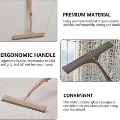 Best Vett Glas Skrapa Fönsterskrapa Rengöringsverktyg Duschskrapa För Glasdörrar Ränder-Fri Skrapa Rengöringsverktyg För Duschdörrar, Fönster, Speglar