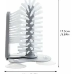 Outlet Xuigort Glasborste med sugkoppbas, dubbelsidiga borst, glasrengörare, fristående flaskrengörare