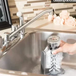 Best Glasrengöringsborste, stort sughållare, dubbelsidig borste