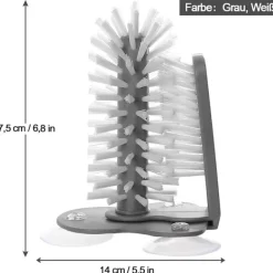 Best Glasrengöringsborste, stort sughållare, dubbelsidig borste
