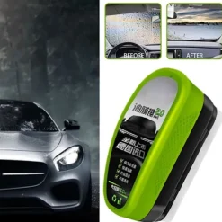 Hot Glasrengöringsdukborste, Rengöringsborste, Bil Vindruta Oljefilmsrengörare-150ML. GreenA 1PC