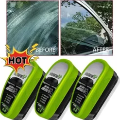 Hot Glasrengöringsdukborste, Rengöringsborste, Bil Vindruta Oljefilmsrengörare-150ML. GreenA 1PC