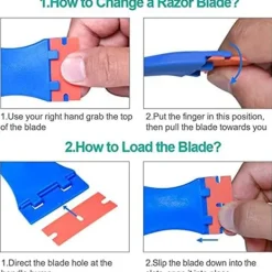 Sale Glasskrapa Vitrokeramikhällskrapa med 10 plastskrapor, ZQKLA