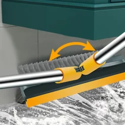 Discount Golvborste Dubbelsidig Plast Golvborste Skrubber för Badrum Kakelgolv Garage Gul Grön