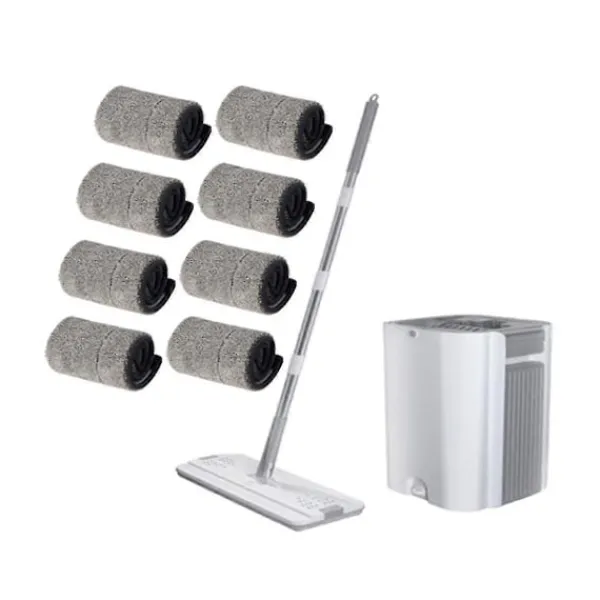 Discount Golvmopp och hinkset Platt Pressmopp Hinkar Mikrofiberdynor Hushåll Trägolvsrengöring Flexibla Moppar