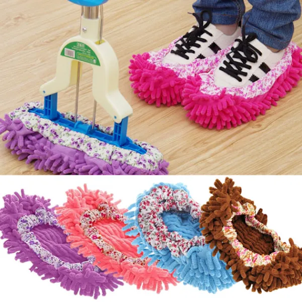 New Golvmopptofflor Avtagbara Skoöverdrag Tvättbara Strumpor Dammsugning Rengöring Kök Badrum Kontor