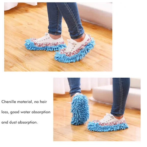 New Golvmopptofflor Avtagbara Skoöverdrag Tvättbara Strumpor Dammsugning Rengöring Kök Badrum Kontor