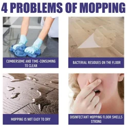 Golvrengöringslösning för Roborock S8 Pro Ultra/s7 Maxv Ultra/dyad/s7 Dammsugardelar Robotmoppar Antibakteriell 3pcs