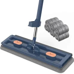 Outlet FMYSJ Golvrengöringsmopp Handsfree Pressmoppar Hemrengöring Mikrofiber Roterande Mopp Golvtvätt Broo (FMY) Navy Blue