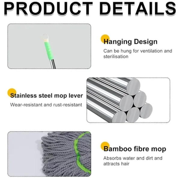 Outlet Golvrengöringsmopp Hushållsrengöring Golvmopp 1 st