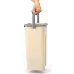 Online ESTONE Golvrotation Teleskophandtag Självrengörande plattmopp med mikrofiberkuddar och rengöringshink -HG as shown