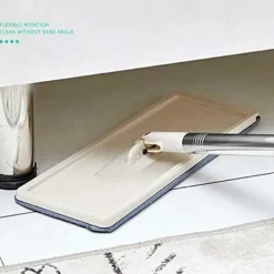 Online ESTONE Golvrotation Teleskophandtag Självrengörande plattmopp med mikrofiberkuddar och rengöringshink -HG as shown