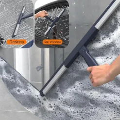 Online Golvskrapa för dusch badrum kök hem kakel djurhår golv glas fönster vatten skum rengöring _yux Blue
