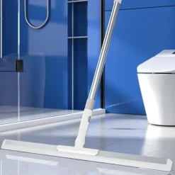 New Golvskrapa för dusch badrum kök hem kakel djurhår golv glas fönster vatten skum rengöring White