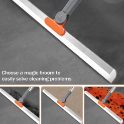 Outlet Golvskrapa med långt justerbart handtag 110 cm, 180° roterande skrapa F