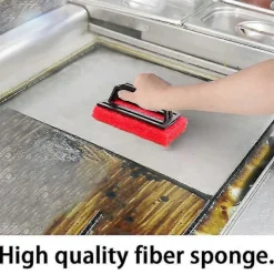 Discount Grillrengöringskit, kraftig grillskrapa skurdyna &