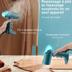 Sale Grön klädångare, bärbart strykjärn, 130 ml, 1500 W, 10 sekunders snabb uppvärmning