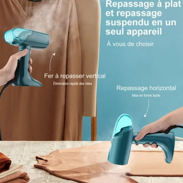 Online Grön klädångare, portabelt strykjärn, 130 ml, 1500 W, 10 sekunders snabb uppvärmning