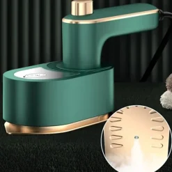 Best Grön 50ml 40W Mini Ångstrykjärn för Resor, Handhållen Ångare för Torr/Våt Strykning