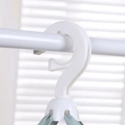 Grön stor klädtork 3 våningar hopfällbar nät hängande klädtork T-shirt