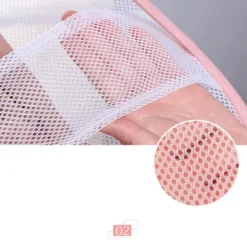 Grön stor klädtork 3 våningar hopfällbar nät hängande klädtork T-shirt