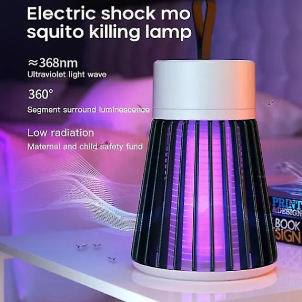 Clearance FJORD (Grön USB-ström) Elektronisk myggdödarlampa Bärbar strålningsfri USB-uppladdningsbar