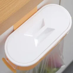 New Gul bärbar plastpåse för köksavfall, krokförvaringshållare, dyna, slipning