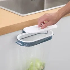 New Gul bärbar plastpåse för köksavfall, krokförvaringshållare, dyna, slipning