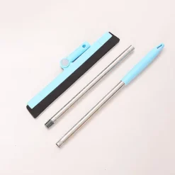 Gummiskrapa med handtag, duschskrapa för golv i glas, badrumsskrapa, svampmopp med utbytbar skrapa, torkarblad Ef