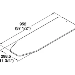 New Hafele Ironfix Ersättningsöverdrag för Strykbräda 568.60.907