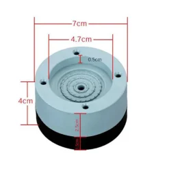 Online Halkfria och vibrationsdämpande fötter för tvättmaskin, universalfäste för kylskåpsbas - 4 cm höjning, 4 st