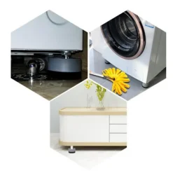 Online Halkfria och vibrationsdämpande fötter för tvättmaskin, universalfäste för kylskåpsbas - 4 cm höjning, 4 st