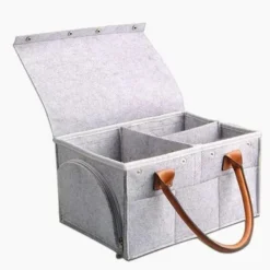 Outlet Handbagageväska med stor kapacitet, hopfällbar babyväska i filt-FA5-