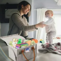 Outlet Handbagageväska med stor kapacitet, hopfällbar babyväska i filt-FA5-