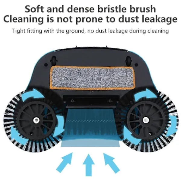 Sale Handdriven sopmaskin, 2 i 1 torr sopning & våtmoppning för hemstädning, golvsopning och moppningsmaskin