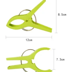 Hot J-star Handduksklämmor i 16 delar, klämmor för strandhanddukar, vindtäta klämmor för strand och tvättlounge, strandhandduk