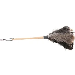 Clearance Handgjord Tvättad Antistatisk Dammvippa av Strutsfjäder med Trähandtag för Hemmet