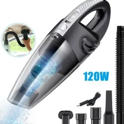 New Handhållen dammsugare bil dammsugare trådlös USB-laddning 120W stark motor