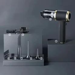 Best Handhållen dammsugare, bärbar för bil och hem, effektiv mot djurhår på soffa_qq