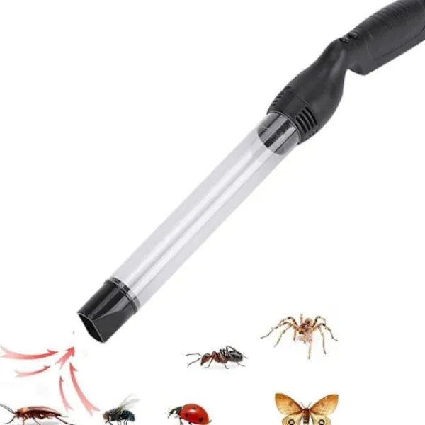 Outlet Handhållen dammsugare för insektsfångst för vuxna och barn - Insektsfälla med sugfunktion för bärfisar, skalbaggar, kackerlackor, myror black