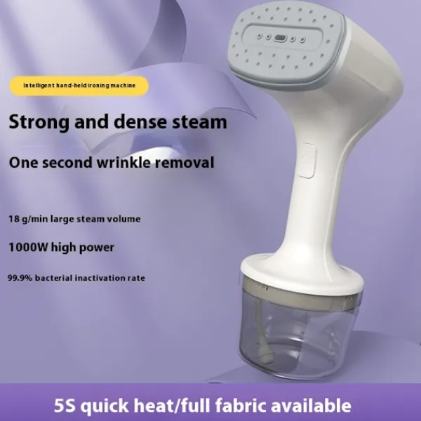 Handhållen Klädångare, 260 ml Stor Kapacitet, Tar Bort Skrynklor (Blå)