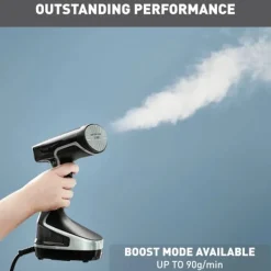 Clearance Handhållen Klädångare, Kraftfull Ångproduktion, Svart