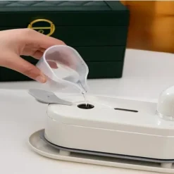 Handhållen klädångare, portabelt ångstrykjärn, digital roterande strykjärn för hemmet, ångstrykjärn