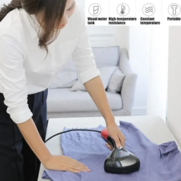 Sale Handhållen Klädångare 1500W, 15 Sekunders Snabb Uppvärmning För Hemmabruk och Resor (Blå)