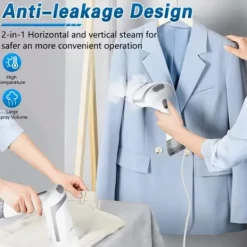 Discount Handhållen Klädångare, 1500W Portabel Klädångare med 300ml Avtagbar Vattentank, Svart Värme