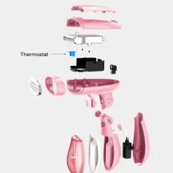 New Handhållen Klädstrykare Fällbar Edition Bärbar Ångstrykare för Kläder Säker Tyg Ångstrykare för Både Vertikal & Horisontell Klädhantering